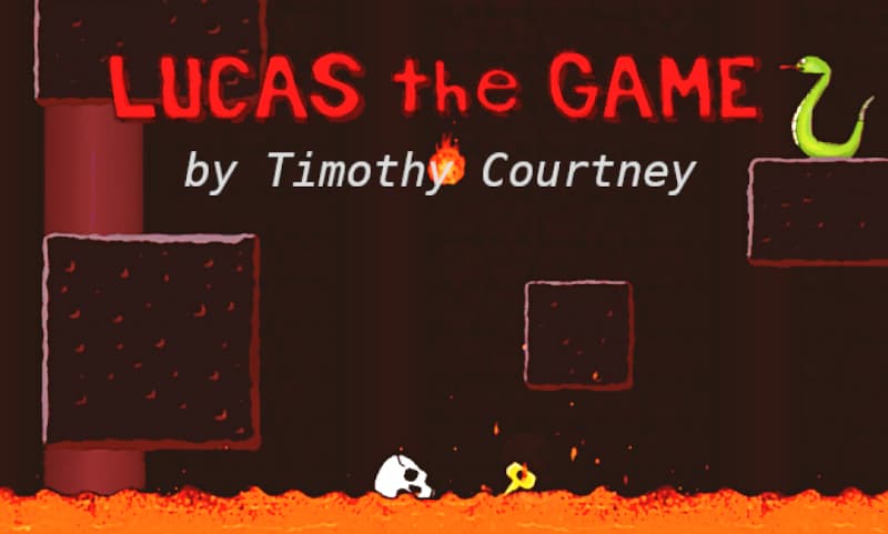 Rect Title Cover: Lucas has jumped into lava with a golden key